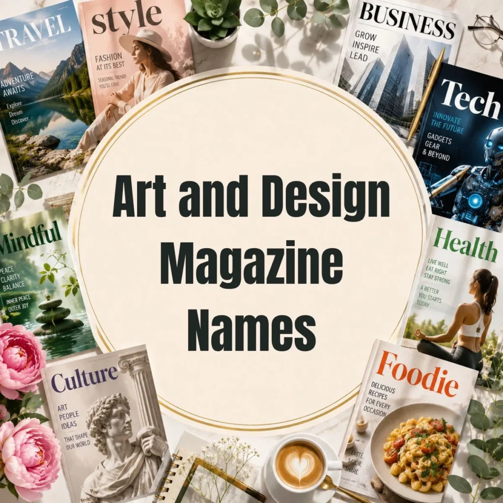Art and Design Magazine Names
