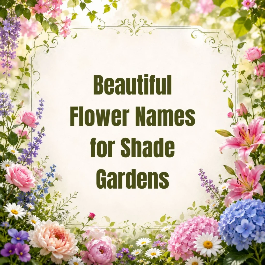 Beautiful Flower Names for Shade Gardens