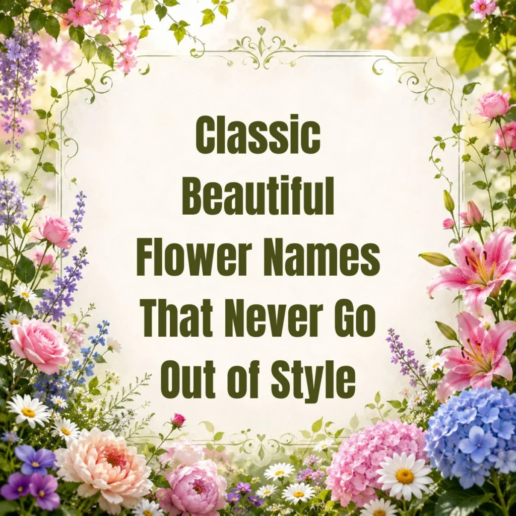 Classic Beautiful Flower Names That Never Go Out of Style