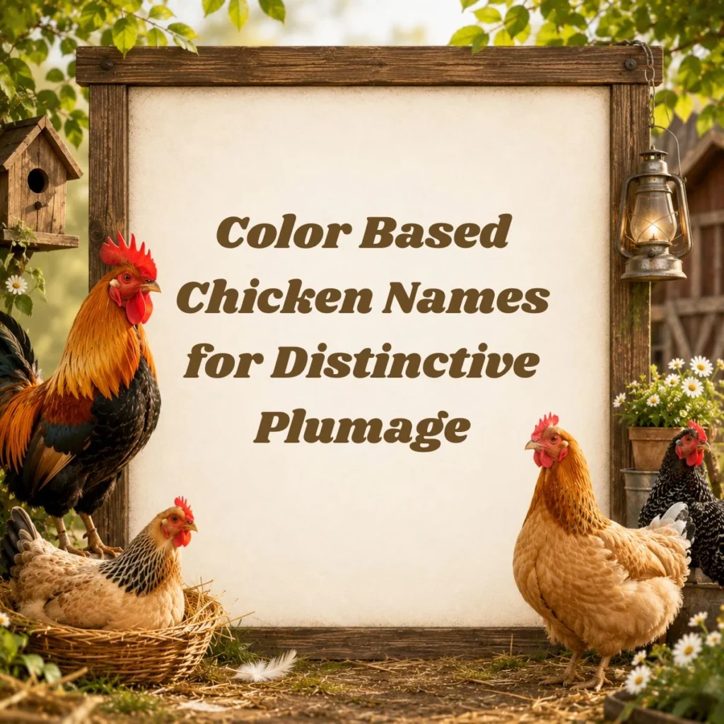 Color Based Chicken Names for Distinctive Plumage