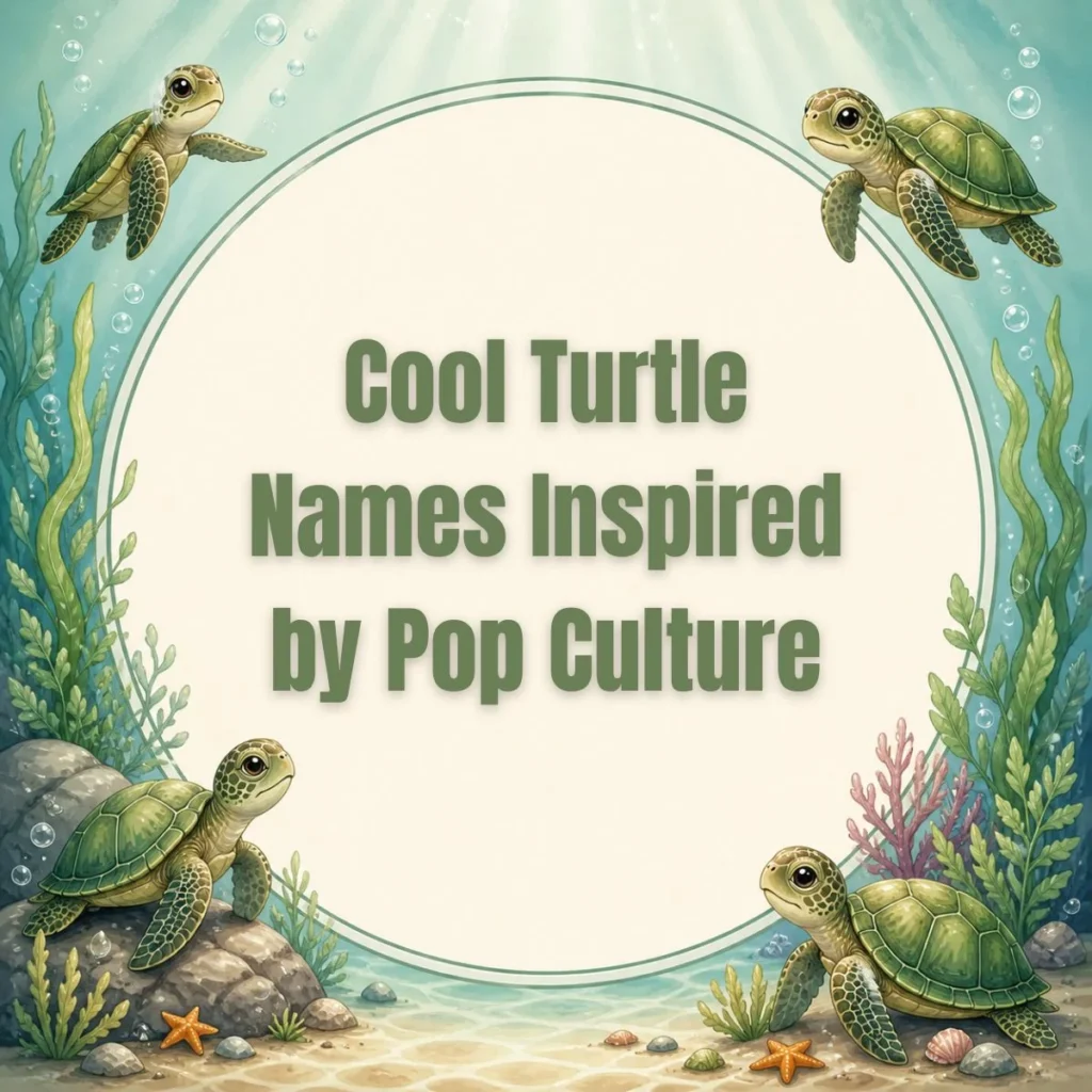 Cool Turtle Names Inspired by Pop Culture