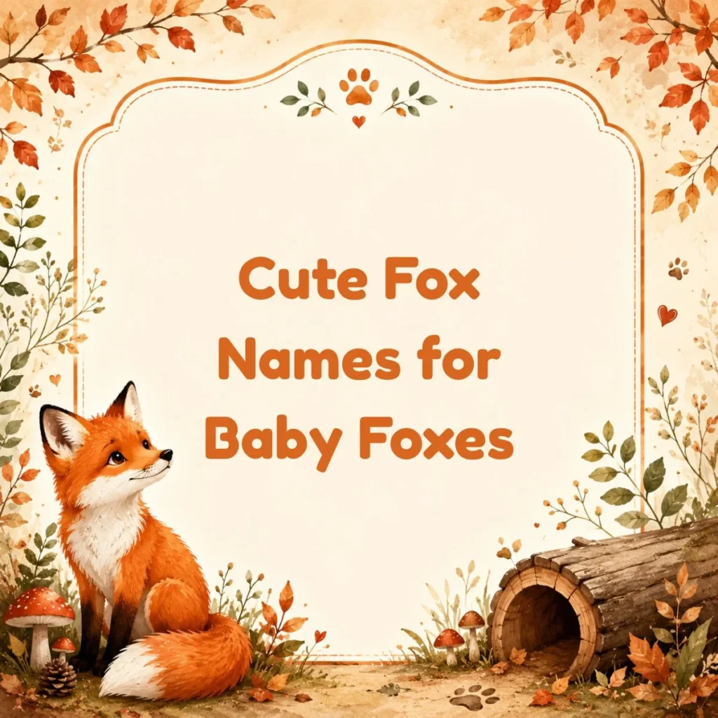 Cute Fox Names for Baby Foxes