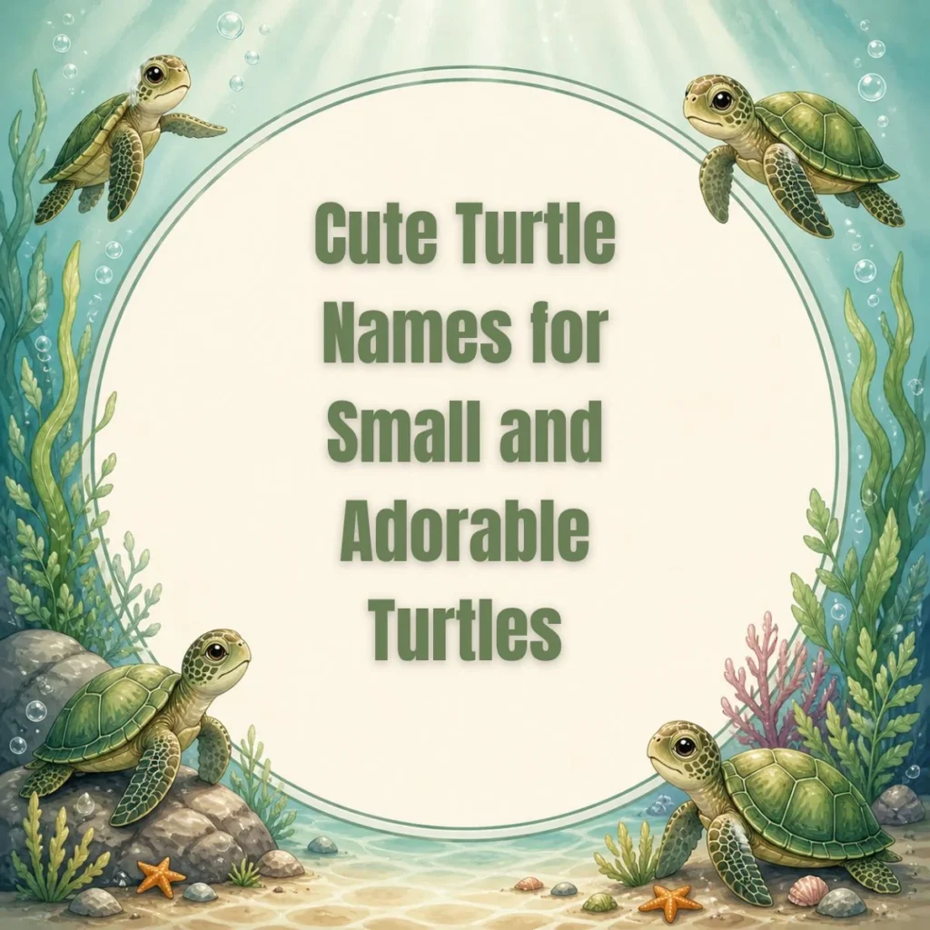 Cute Turtle Names for Small and Adorable Turtles