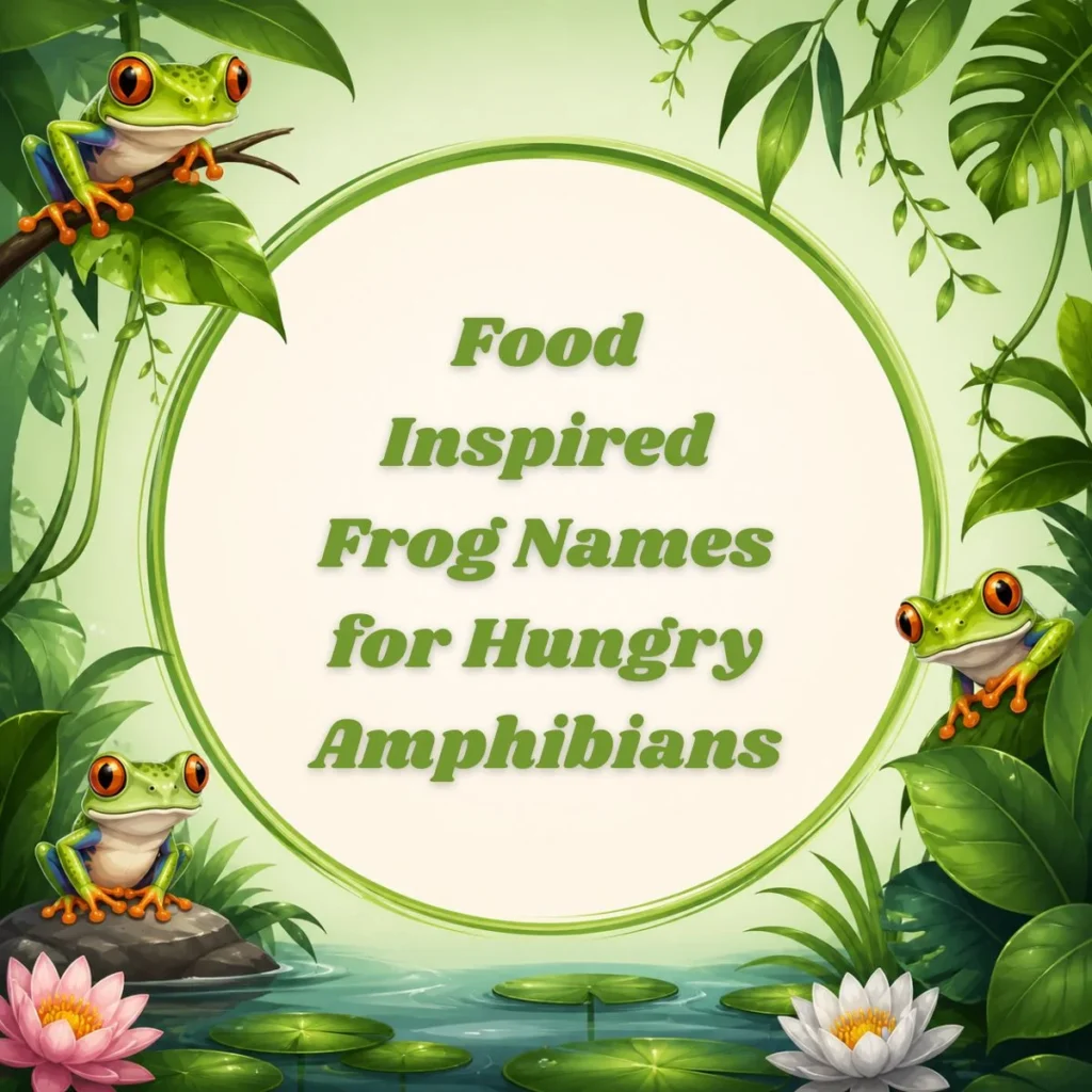 Food Inspired Frog Names for Hungry Amphibians