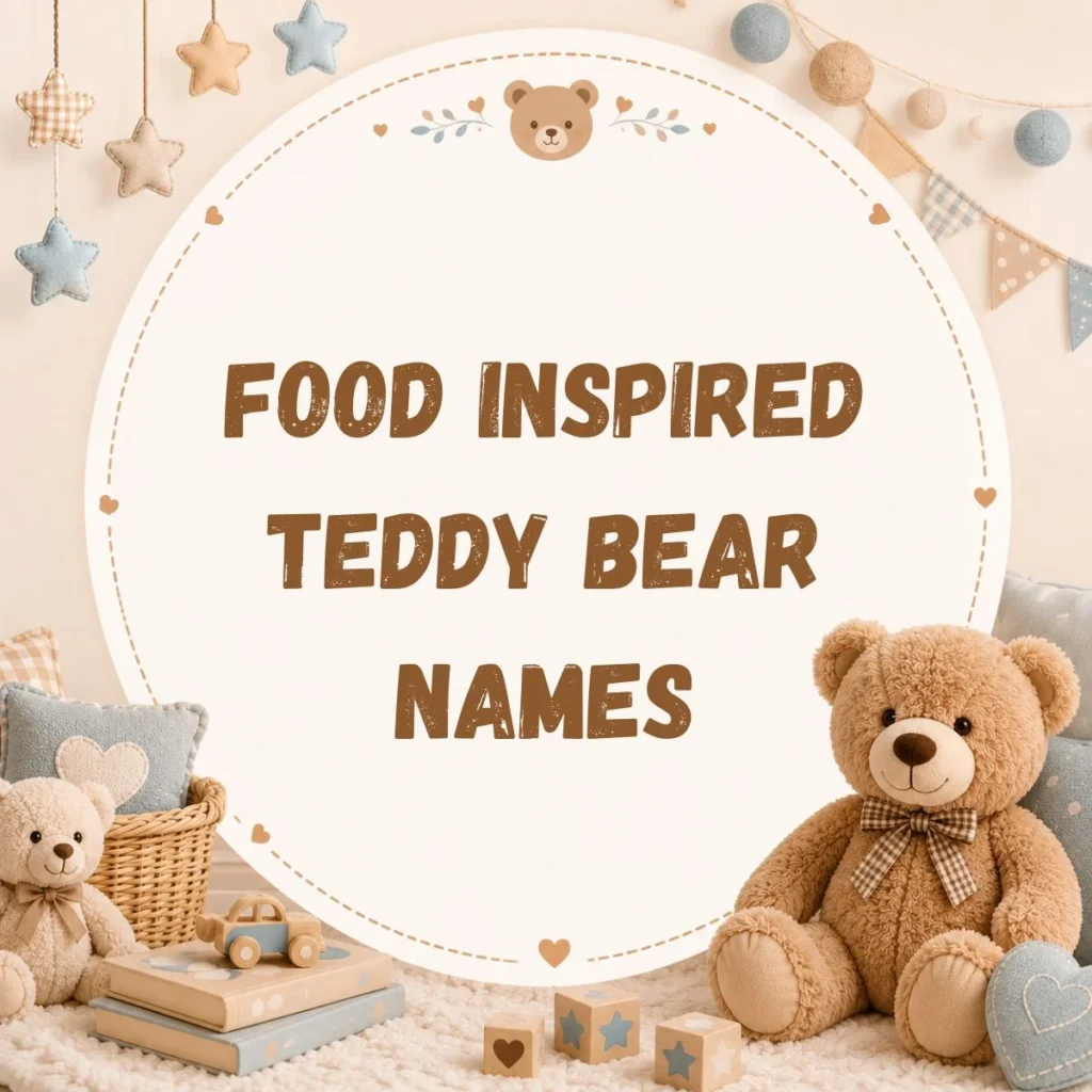 Food Inspired Teddy Bear Names
