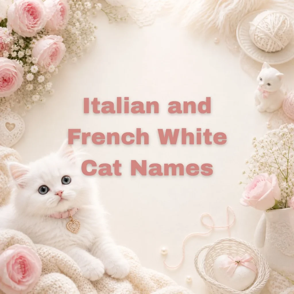 Italian and French White Cat Names