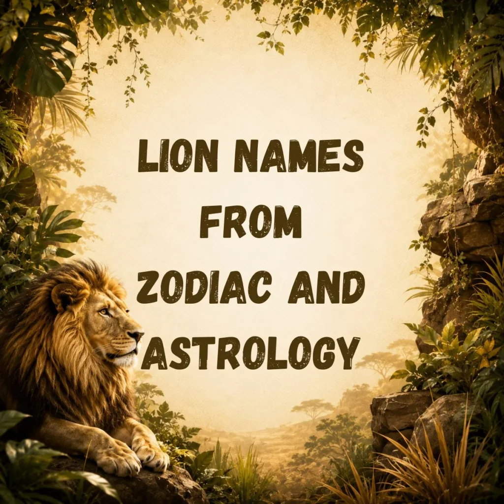 Lion Names from Zodiac and Astrology