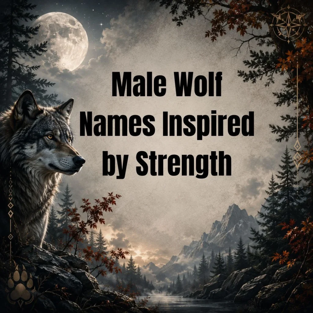 Male Wolf Names Inspired by Strength