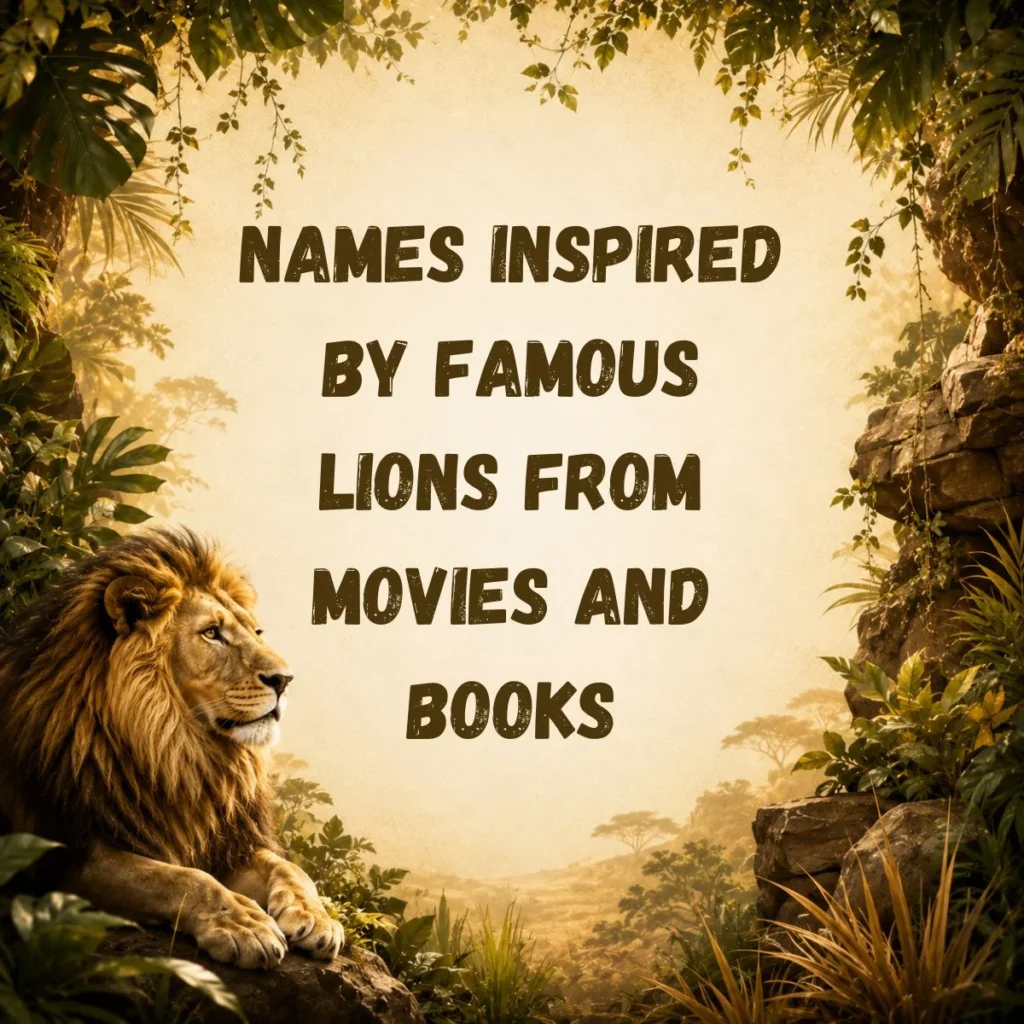 Names Inspired by Famous Lions from Movies and Books