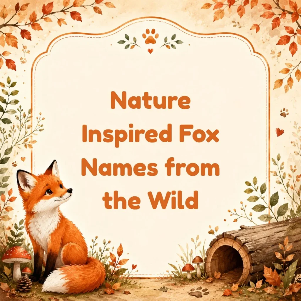 Nature Inspired Fox Names from the Wild