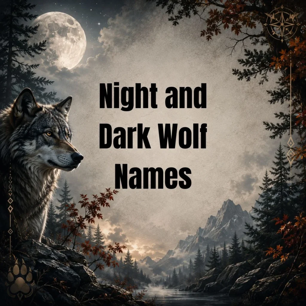 Night and Dark Wolf Names