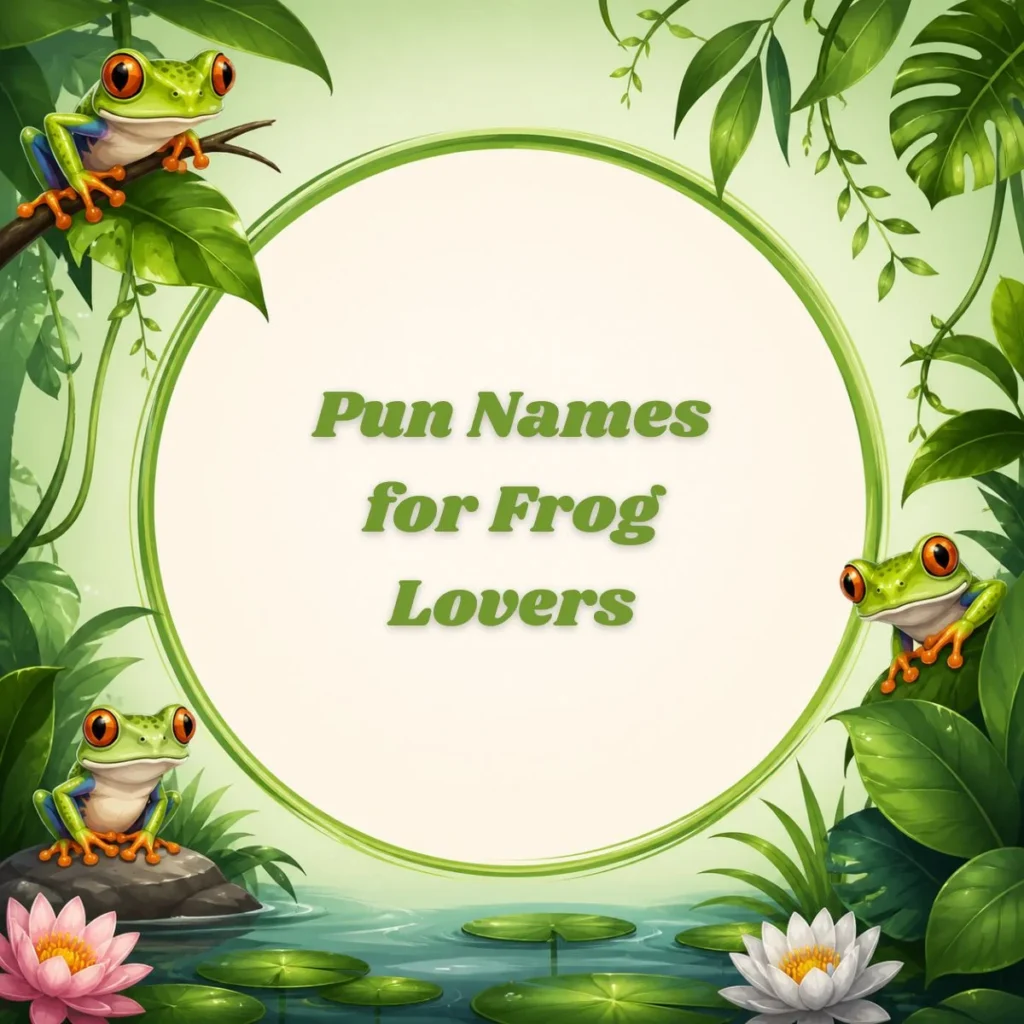 Pun Names for Frog Lovers
