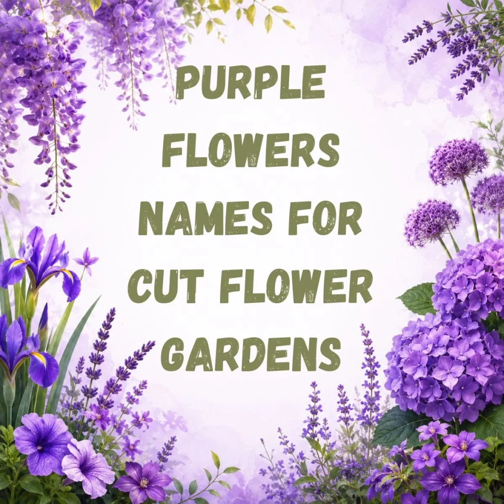 Purple Flowers Names for Cut Flower Gardens