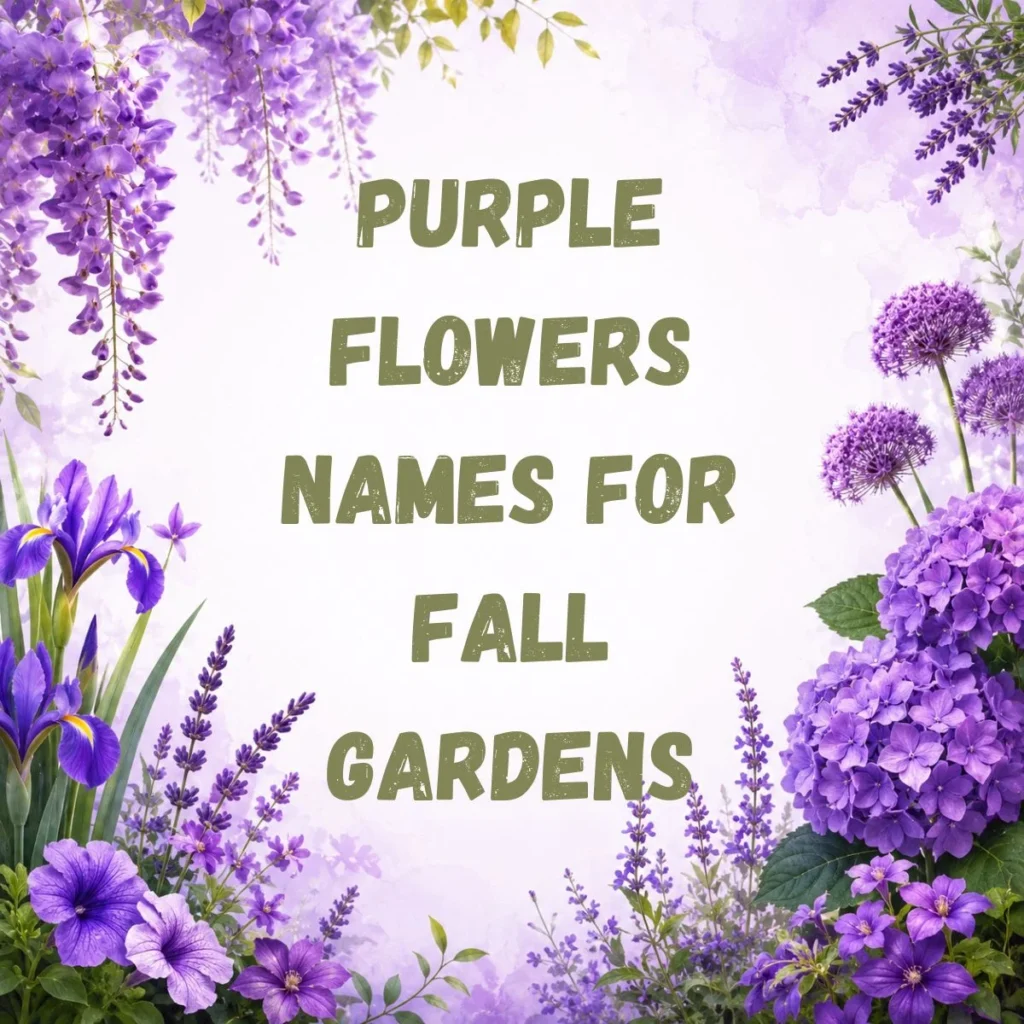 Purple Flowers Names for Fall Gardens