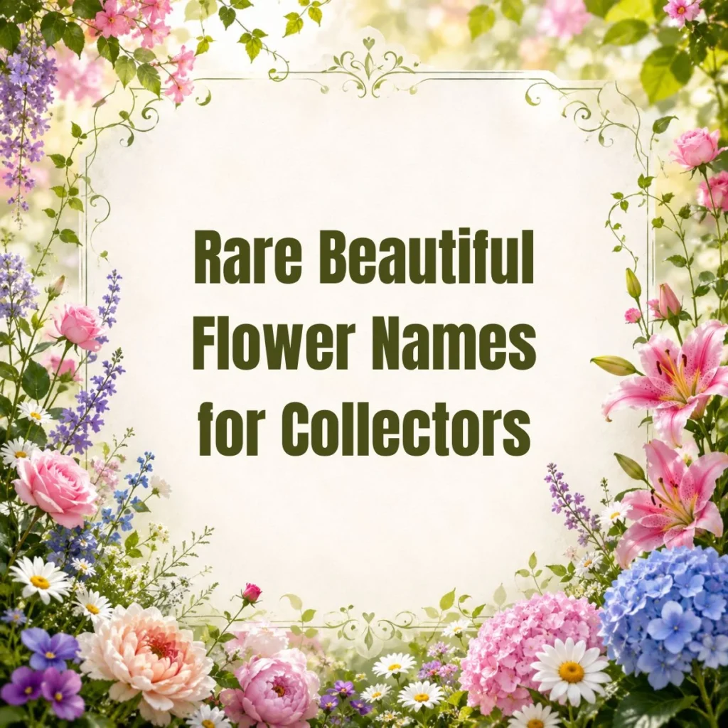 Rare Beautiful Flower Names for Collectors