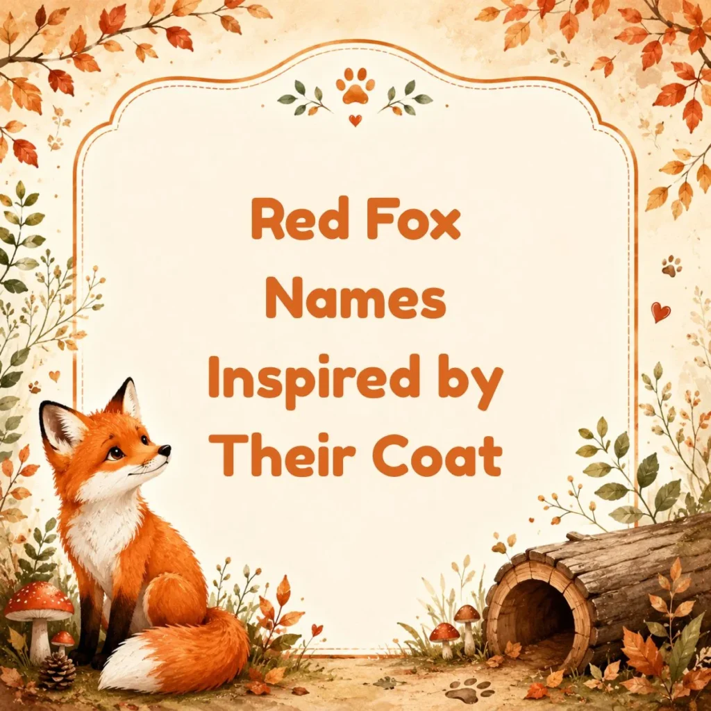 Red Fox Names Inspired by Their Coat
