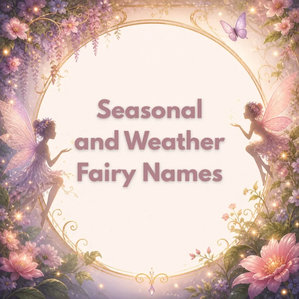 Seasonal and Weather Fairy Names