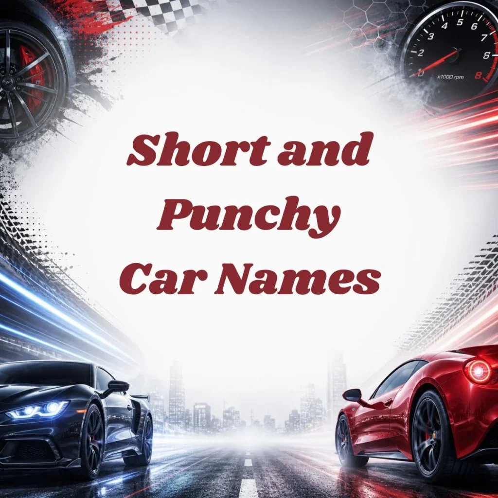 Short and Punchy Car Names
