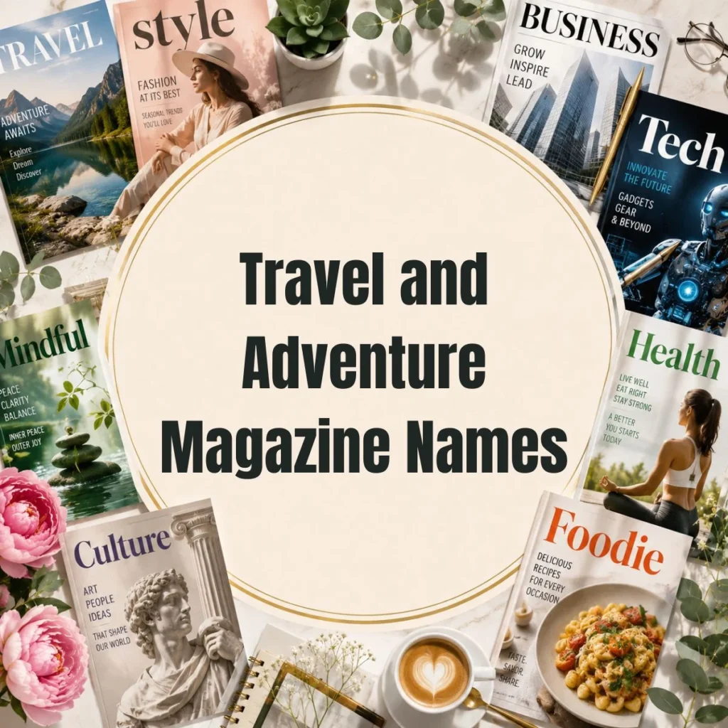 Travel and Adventure Magazine Names