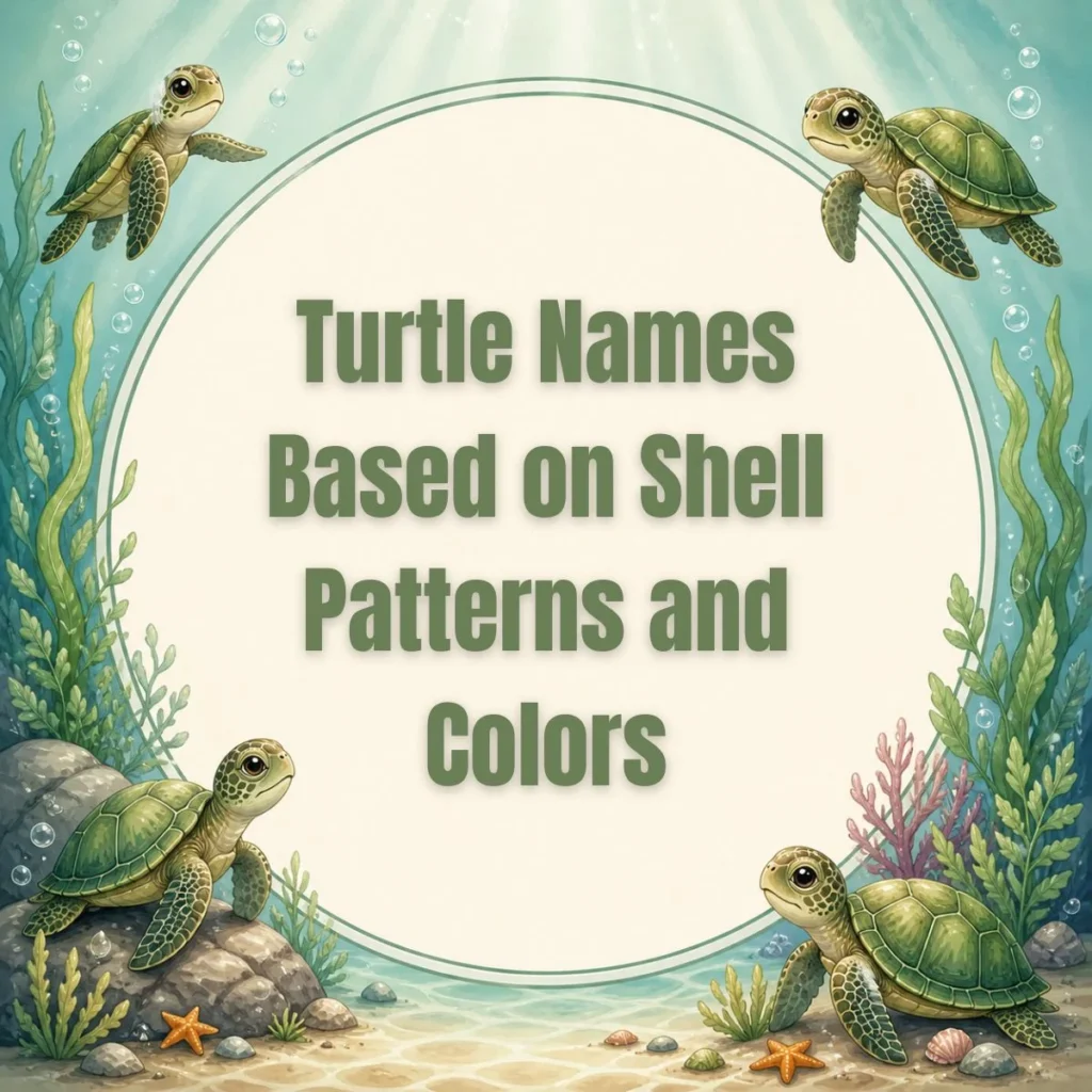 Turtle Names Based on Shell Patterns and Colors