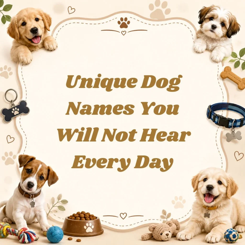 Unique Dog Names You Will Not Hear Every Day