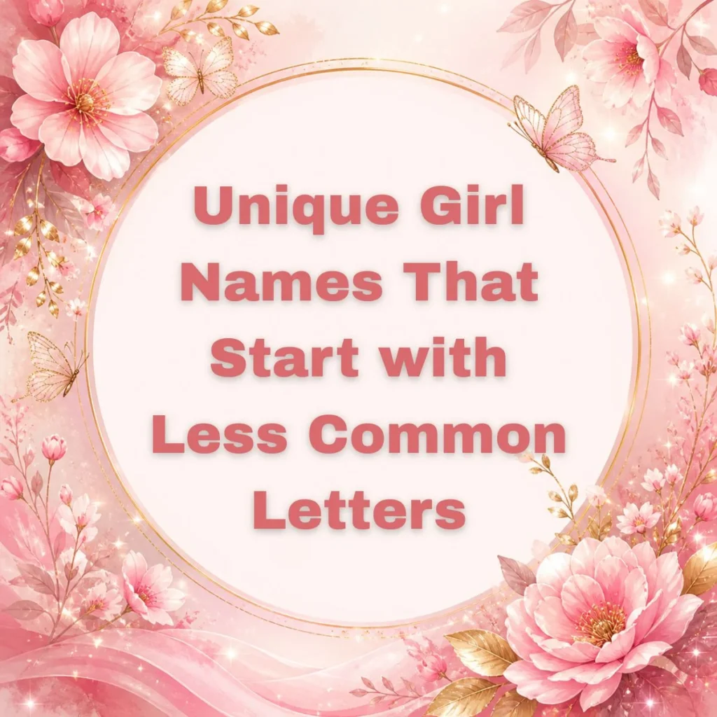 Unique Girl Names That Start with Less Common Letters