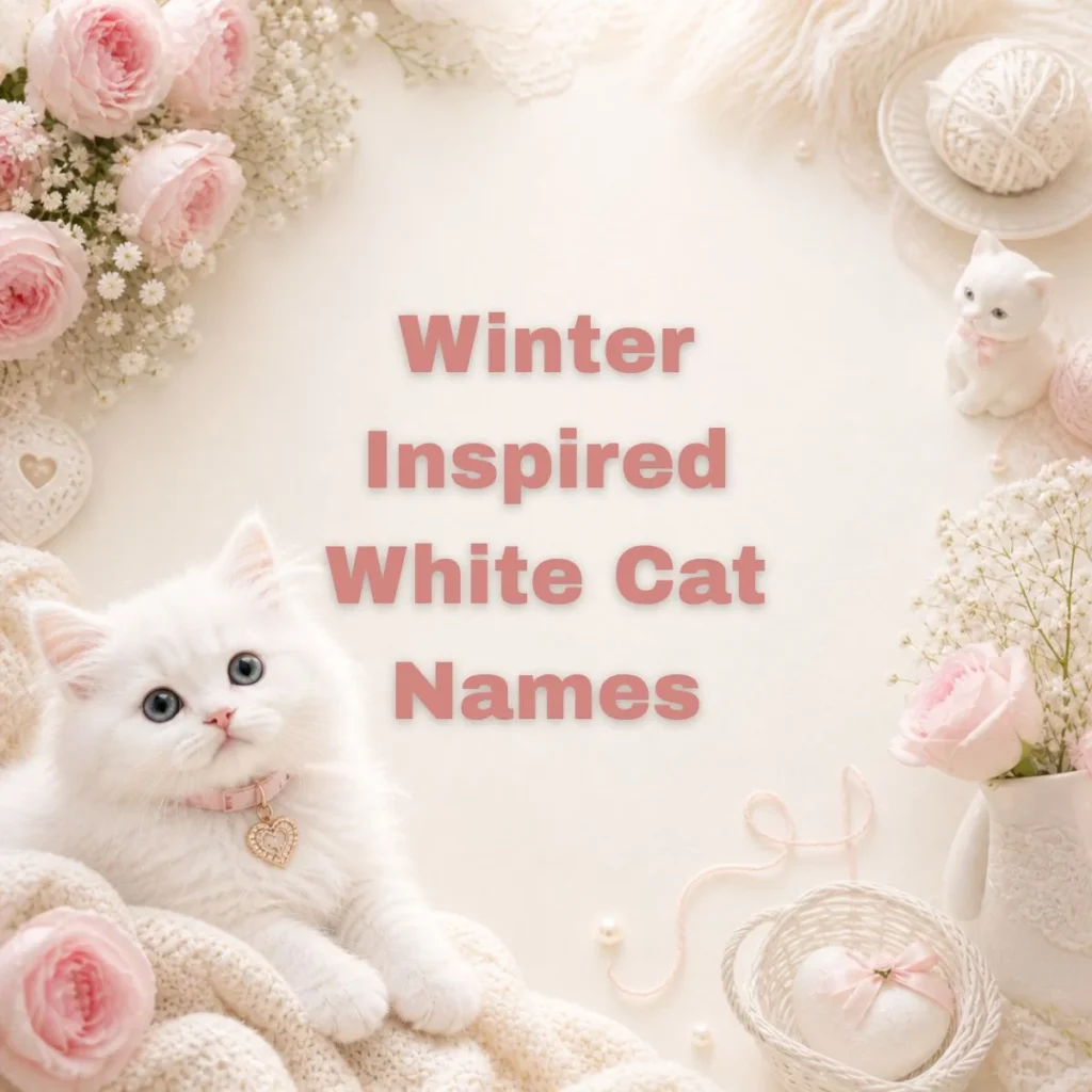 Winter Inspired White Cat Names
