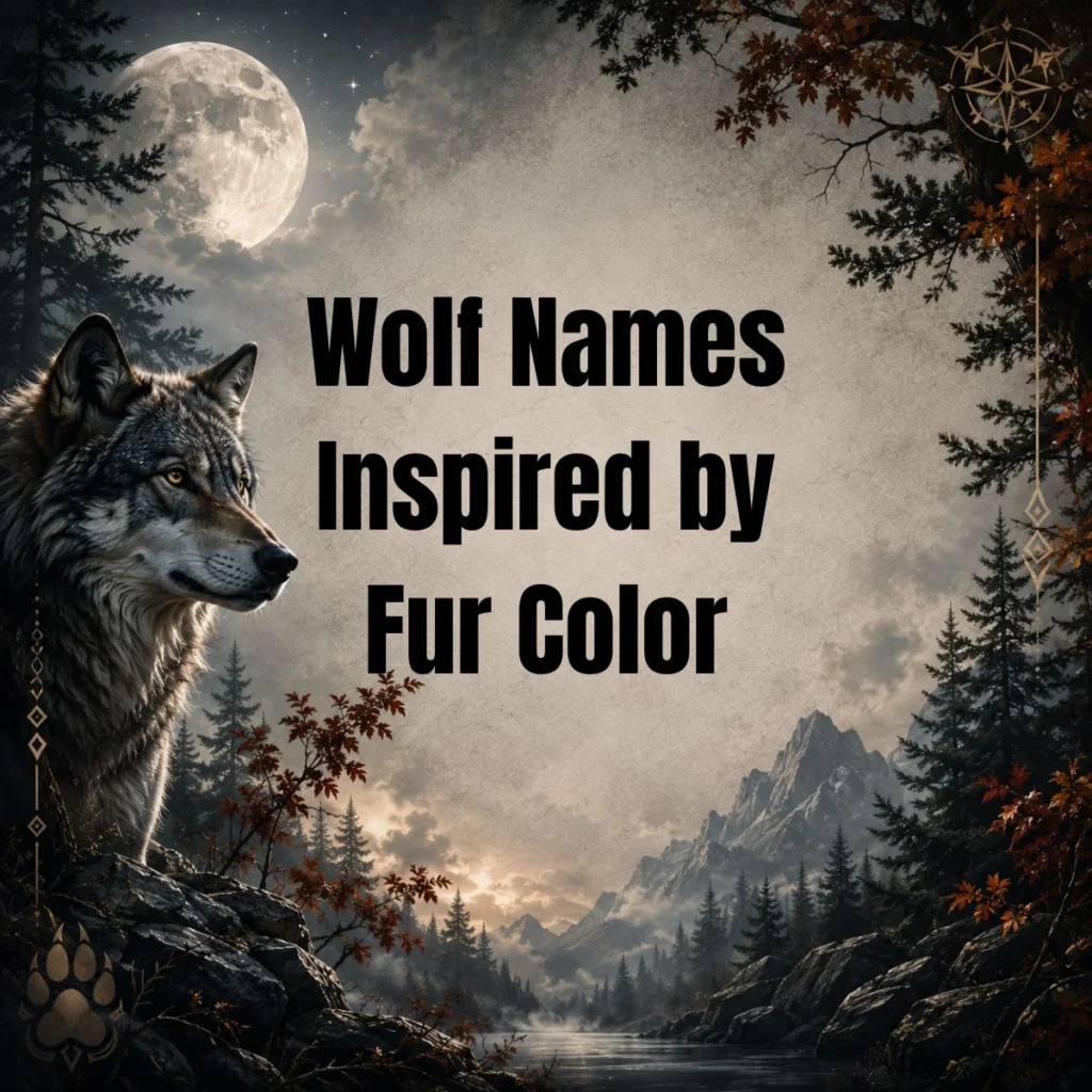 Wolf Names Inspired by Fur Color