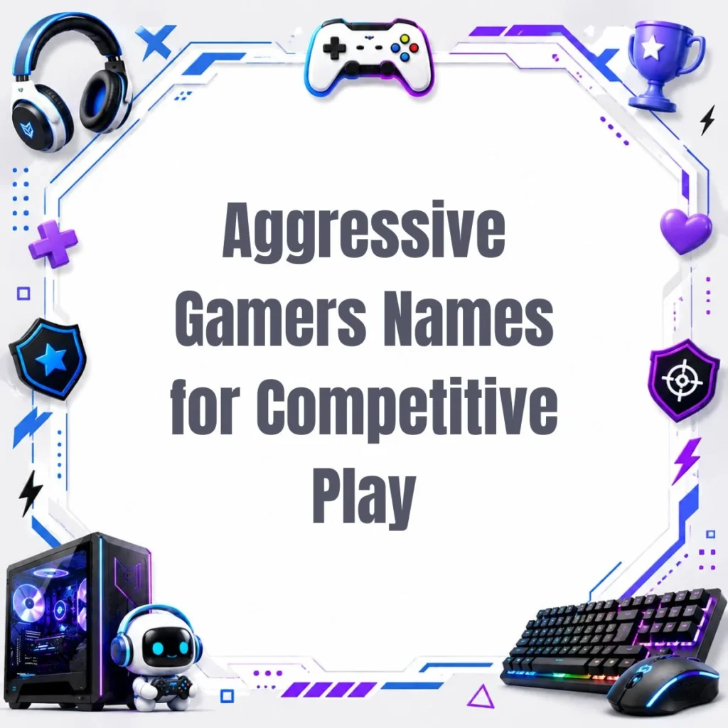 Aggressive Gamers Names for Competitive Play