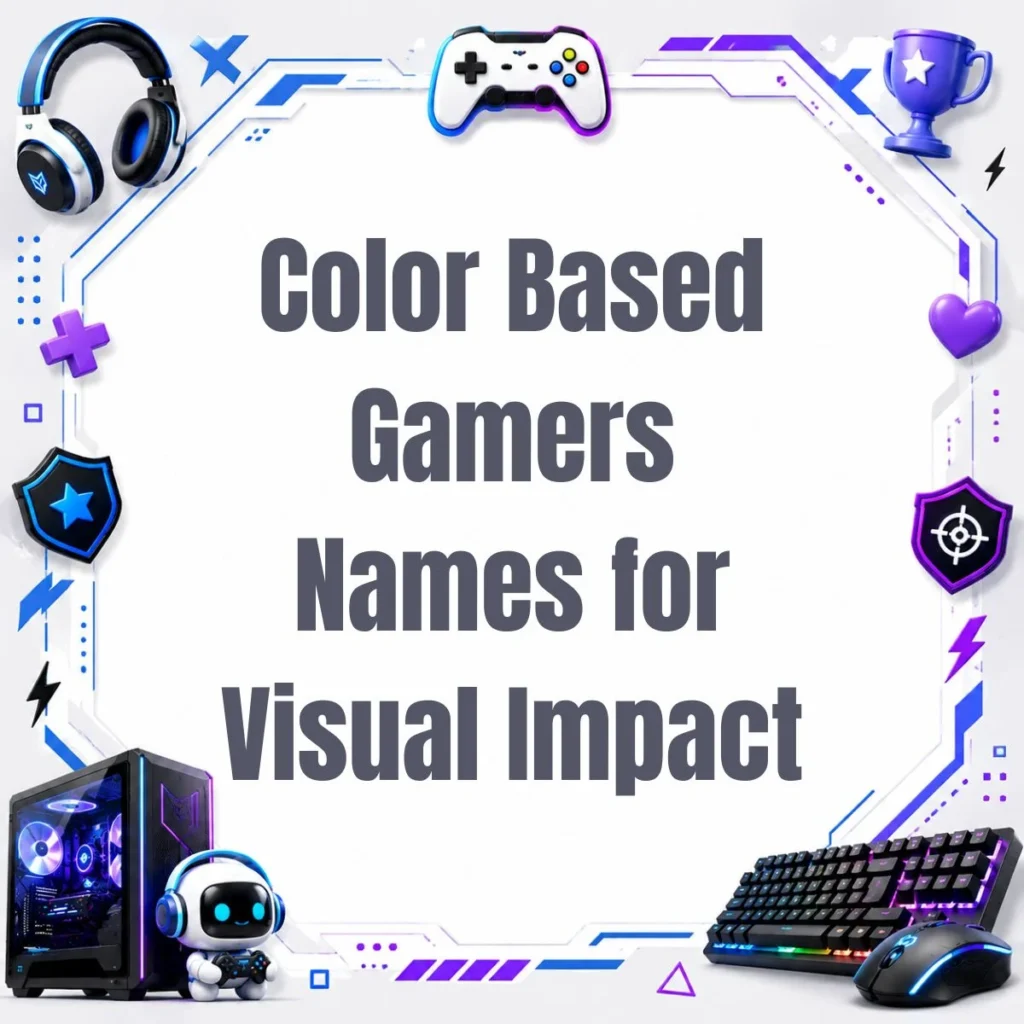 Color Based Gamers Names for Visual Impact