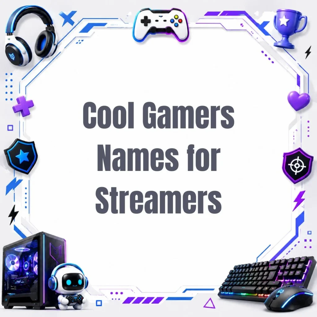 Cool Gamers Names for Streamers
