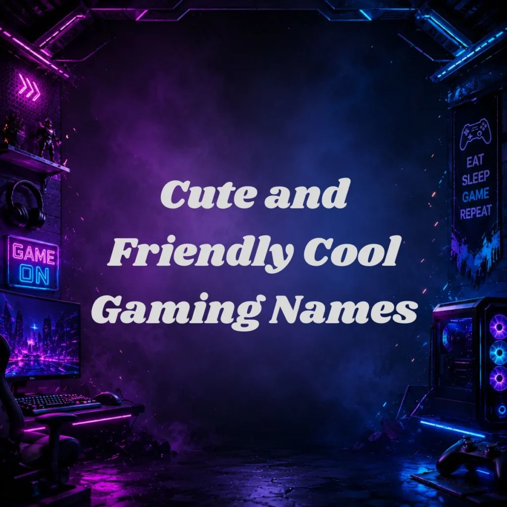Cute and Friendly Cool Gaming Names