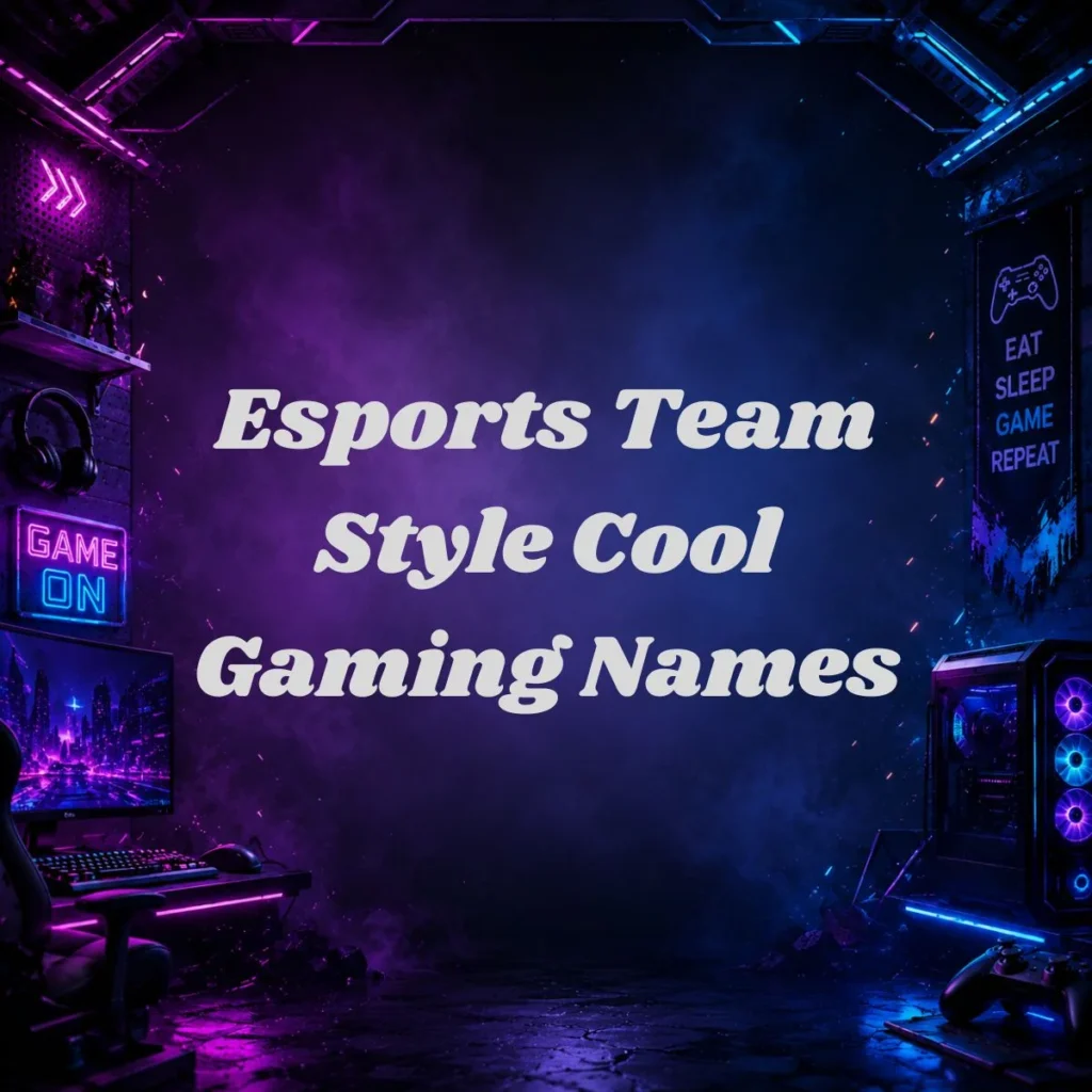 Esports Team Style Cool Gaming Names