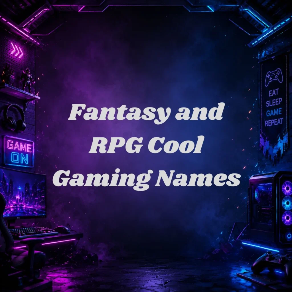 Fantasy and RPG Cool Gaming Names