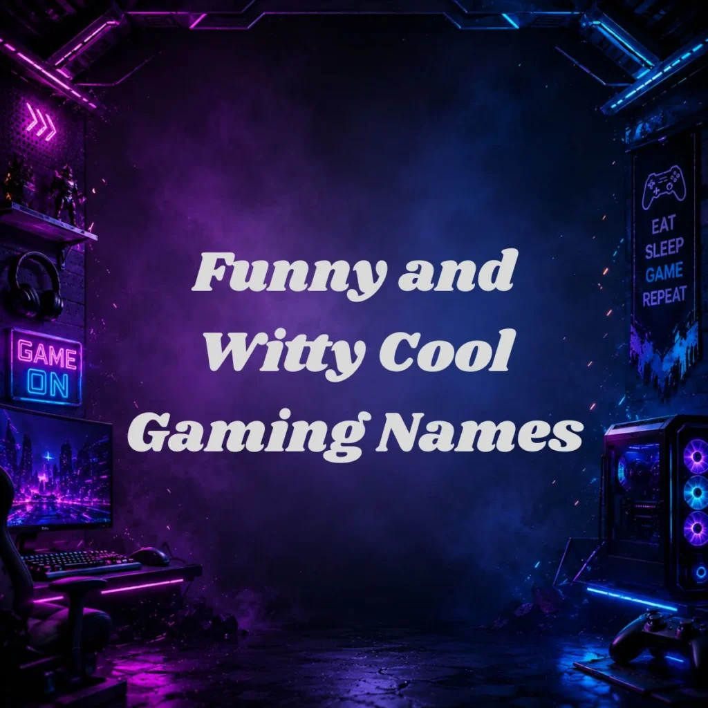 Funny and Witty Cool Gaming Names