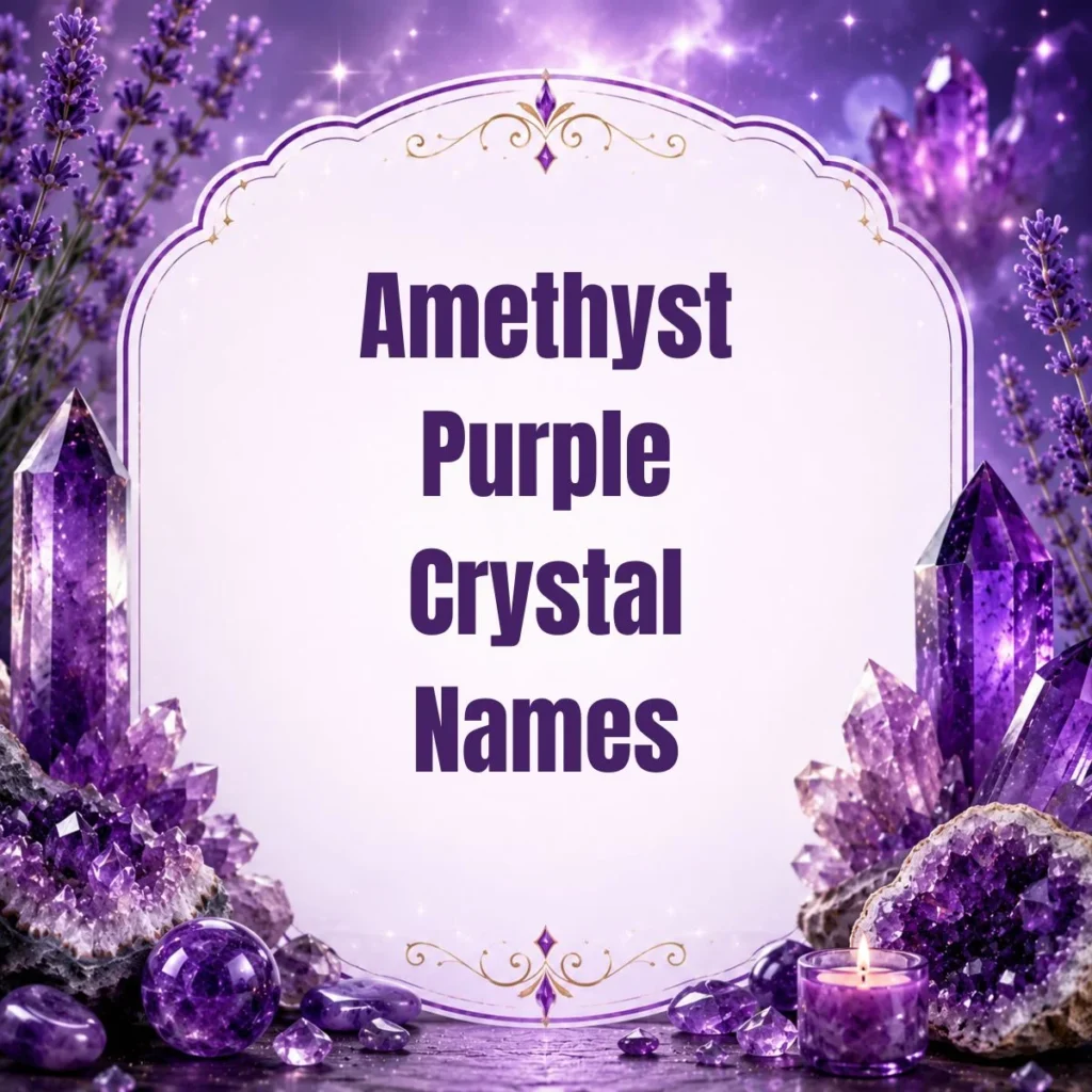 Amethyst Purple Crystal Names