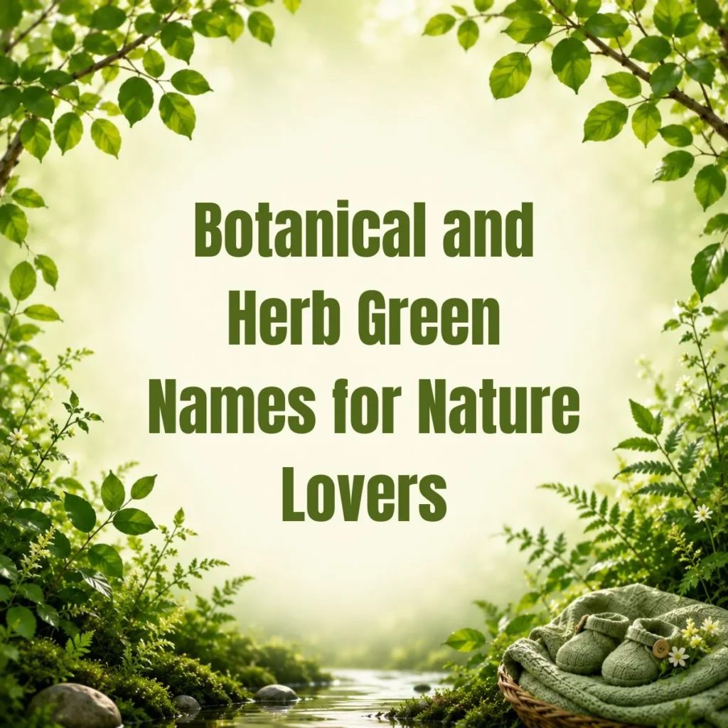 Botanical and Herb Green Names for Nature Lovers