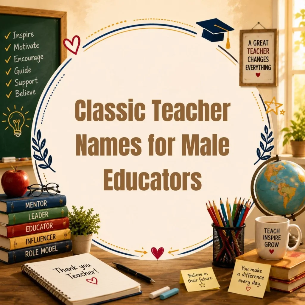 Classic Teacher Names for Male Educators