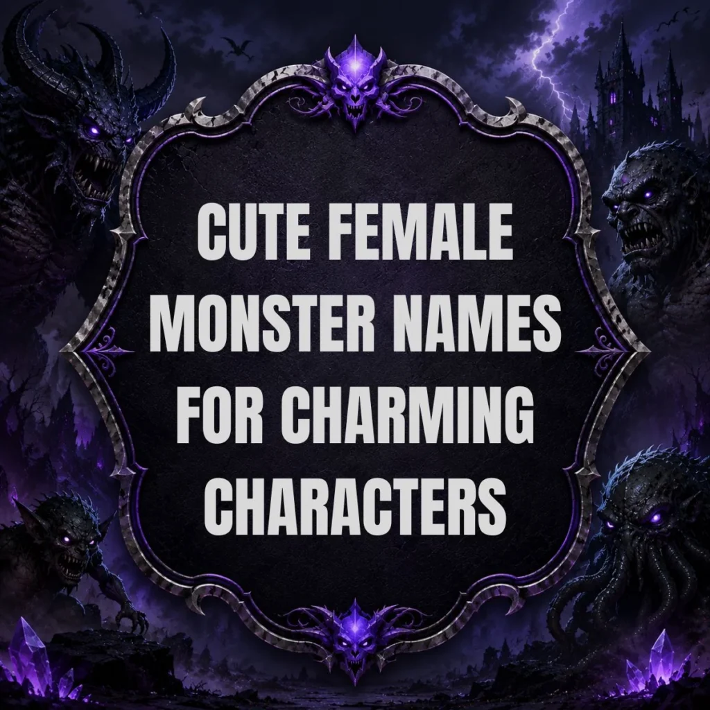 Cute Female Monster Names for Charming Characters