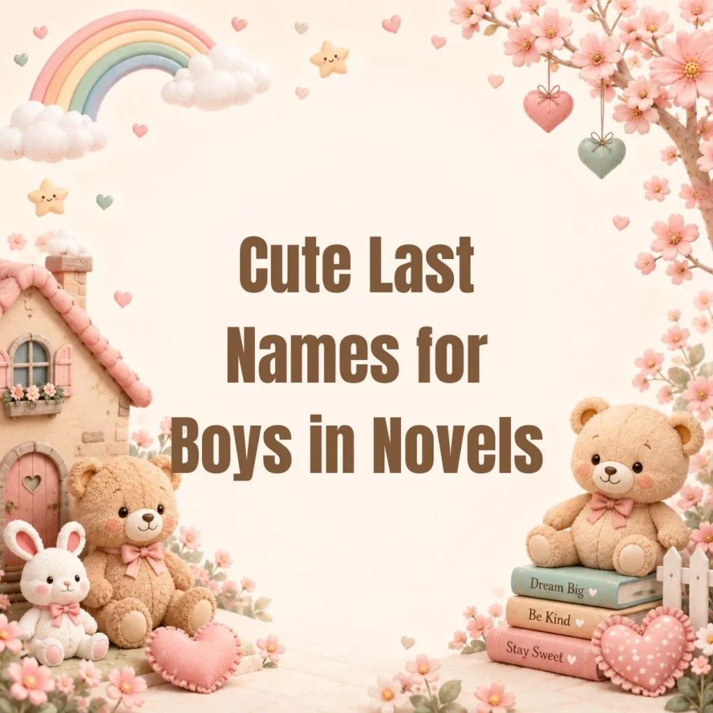 Cute Last Names for Boys in Novels