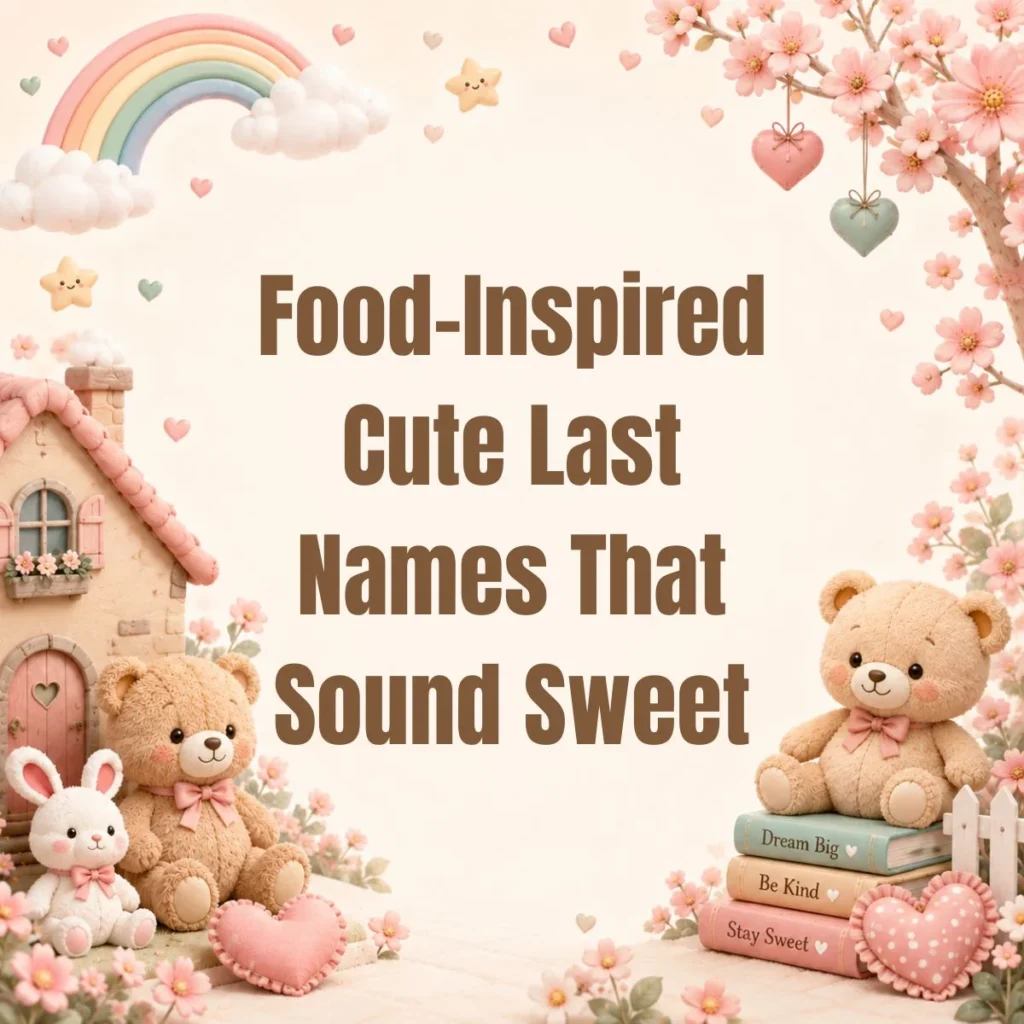 Food-Inspired Cute Last Names That Sound Sweet