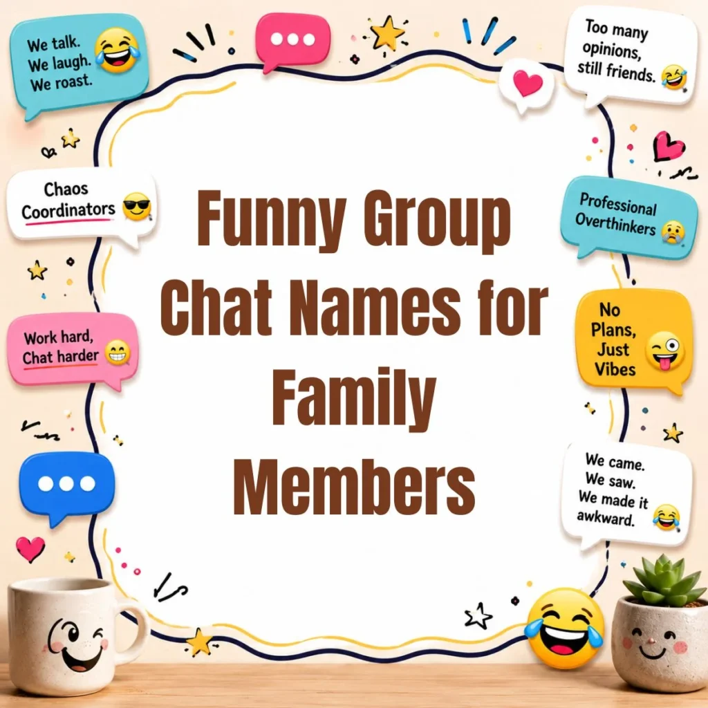 Funny Group Chat Names for Family Members