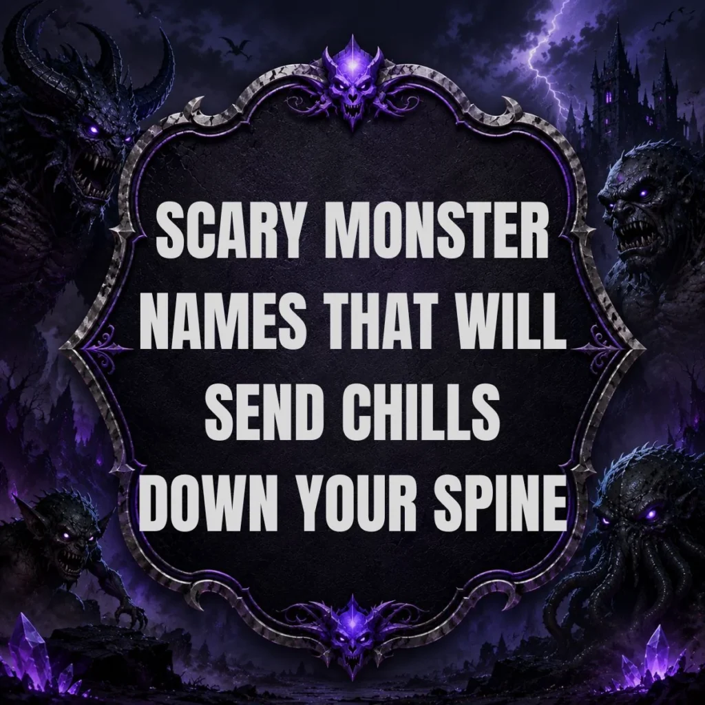 Scary Monster Names That Will Send Chills Down Your Spine