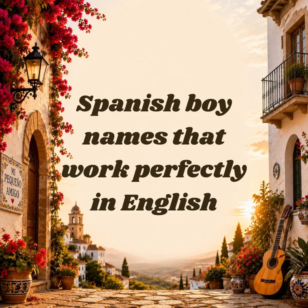Spanish boy names that work perfectly in English