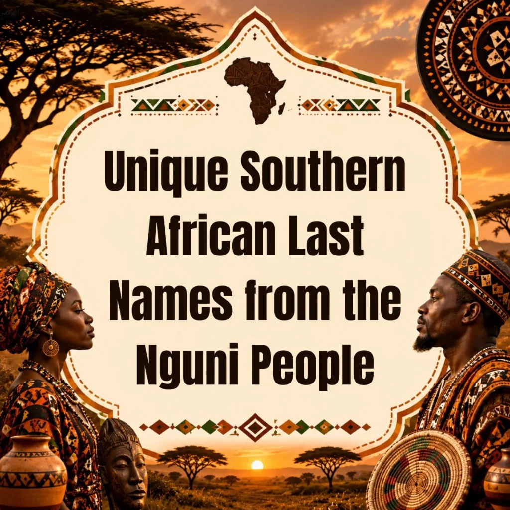 Unique Southern African Last Names from the Nguni People