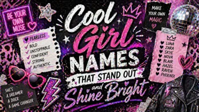 Cool Girl Names That Stand Out and Shine Bright