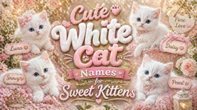 Cute White Cat Names for Sweet Kittens