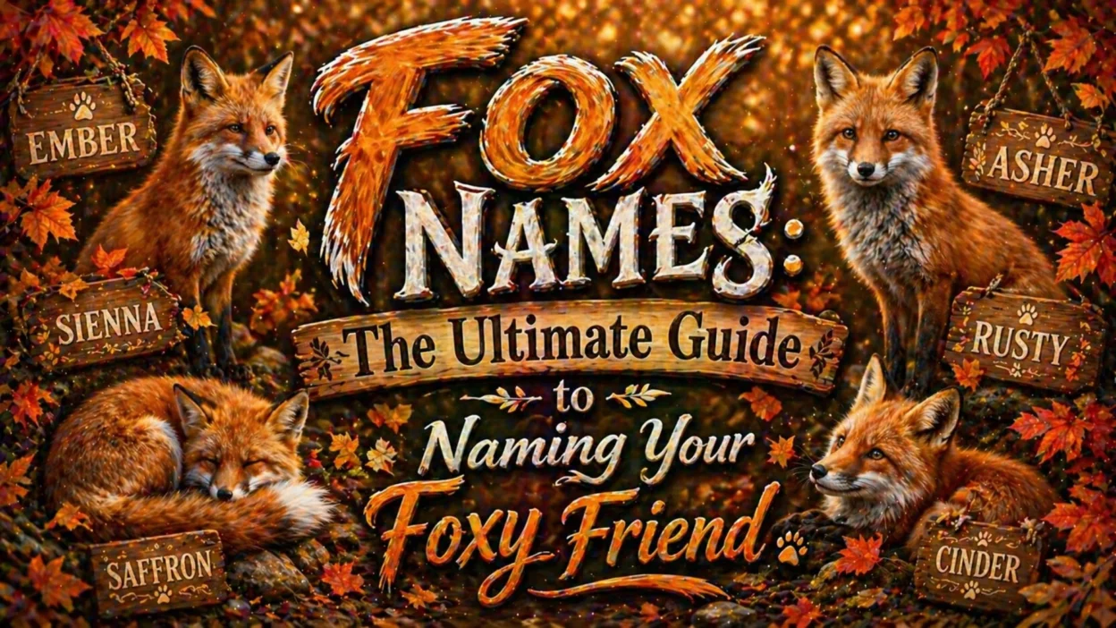 Fox Names The Ultimate Guide to Naming Your Foxy Friend