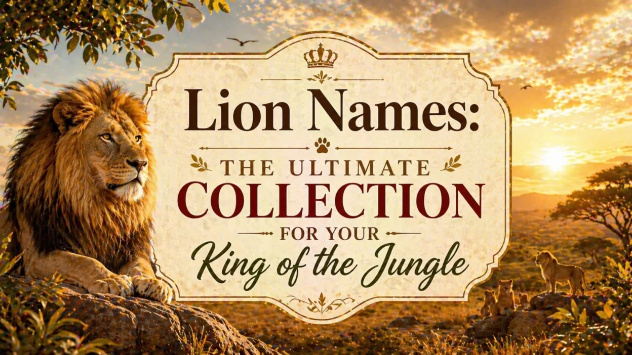 Lion Names The Ultimate Collection for Your King of the Jungle