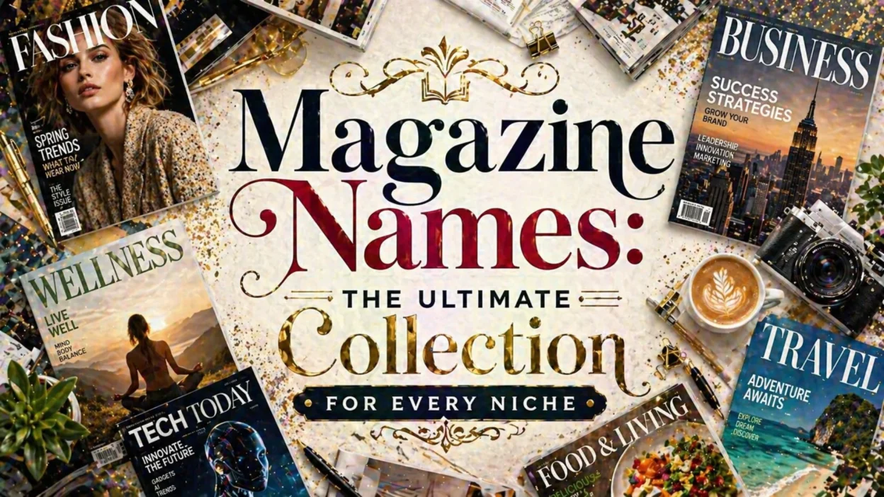 Magazine Names The Ultimate Collection for Every Niche